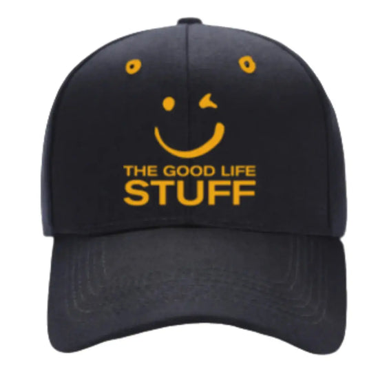 ✨The Good Life Stuff Black and Gold Baseball Cap ✨ The Good Life Stuff ☀️ Get ready to shine under the sunshine with this beautiful Black and Gold Baseball Cap! 💫 Perfect for training and looking luxurious outside💪 Embrace the sun in luxurious style with the Black & Gold Cap, the pinnacle of performance and sophistication. ✨ This exquisite hat transcends the boundaries of ordinary activewear, offering a multitude of benefits for the discerning athlete and adventurer.