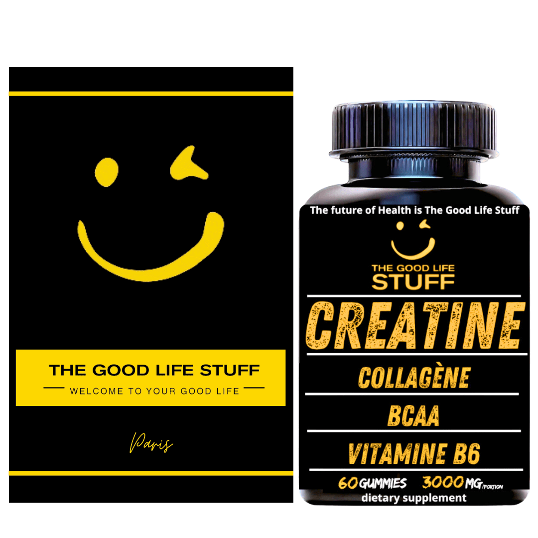 Creatine Monohydrate Gummies 3g/BCAA Musculation Pre Workout/Collagene/Vitamine B6/Sport/Fitness/Vegan/Sans Gluten/Sans OGM/Sans Sucre/Arôme Naturel Fruit Rouge/Femme/Homme/60 Bonbon Créatine/20 jours