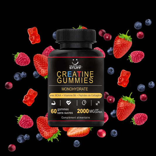 ✨💪Creatine Monohydrate Gummies BCAA Collagen Vitamin / Women Men / Vegan / Sugar-free / Gluten-free / Non-GMO⚡️🍬 The Good Life Stuff