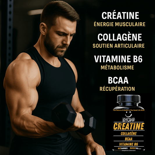 Creatine Monohydrate Gummies 3g/Collagene Marin/Musculation Pre Workout BCAA/Vitamine B6/Sport/Fitness/Vegan/Sans Gluten/Sans OGM/Sans Sucre/Gout Naturel Fraise/Femme/Homme/60 Bonbon Créatine Whey