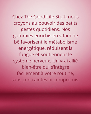 Red background with white text about creatine monohydrate gummies with vitamine B6 on a Red background