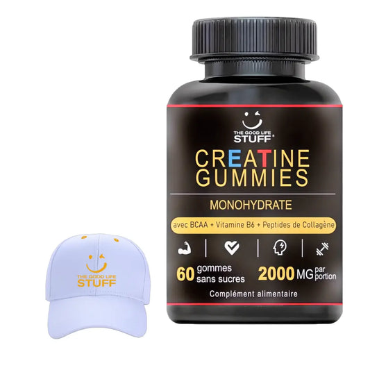 💪Training White Cap Creatine Monohydrate Gummies💪 The Good Life Stuff®