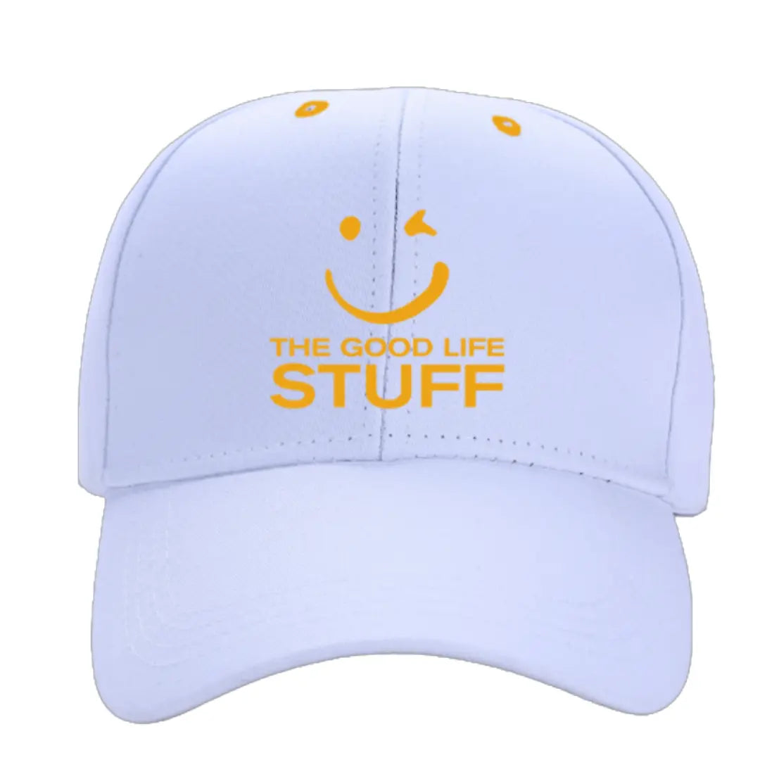 ✨White and Gold Baseball Cap ✨ The Good Life Stuff®