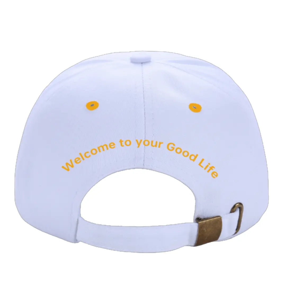 ✨White and Gold Baseball Cap ✨ The Good Life Stuff®